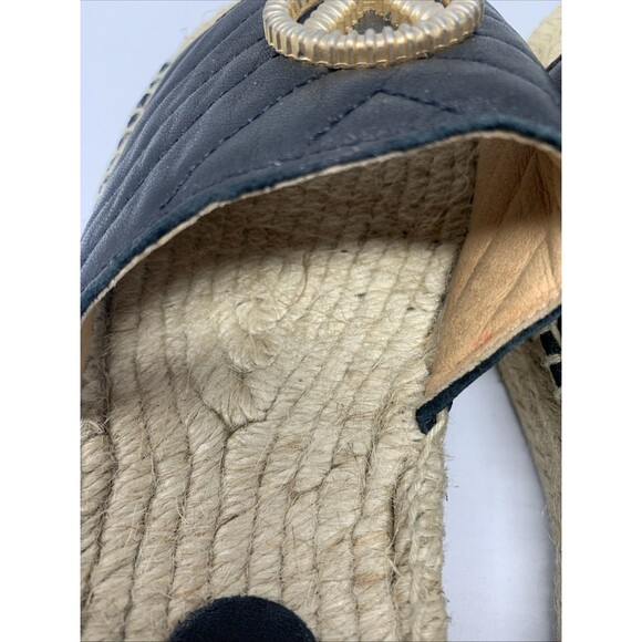 Valentino by Mario Valentino Clabee Sandals Women 8 Black Leather Platform Slide - Picture 9 of 9